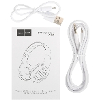 Беспроводные/проводные наушники Hoco W23 BRILLIANT белый, накладные, Bluetooth + проводной, до 8 ч, фото9