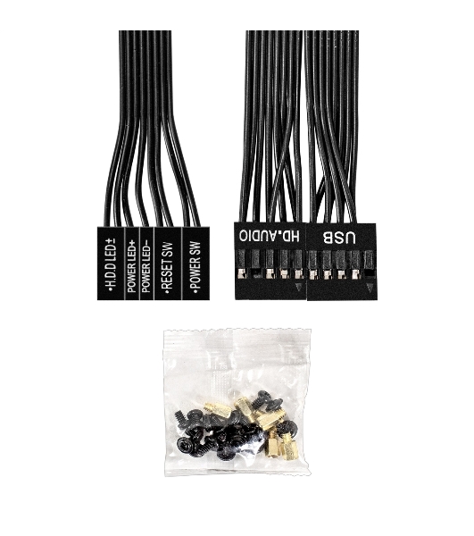 Компьютерный корпус Minitower ExeGate BAA-303M-AA500 (mATX, БП AA500 с вент. 8см, 2*USB, HD Audio, черный)