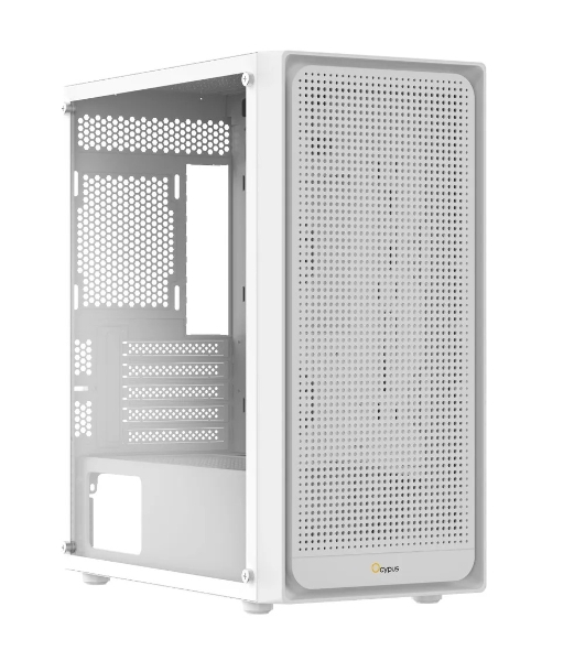 Компьютерный корпус Ocypus Gaммa C50 без БП белый (Gaммa-C50-WHG000XX-GL)