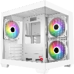 Компьютерный корпус Bloody CC-121 белый без БП mATX 7x120мм 1xUSB2.0 1xUSB3.0 audio, фото 1