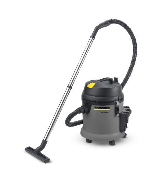 Строительный пылесос Karcher NT 27/1 серый, 1380 Вт, уборка сухая/сбор воды, пылесборник мешок/контейнер, 27 л