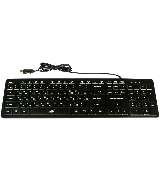 Комплект клавиатура+мышь Dialog Gan-Kata KMGK-1707U проводной, USB, 1600 DPI, чёрный