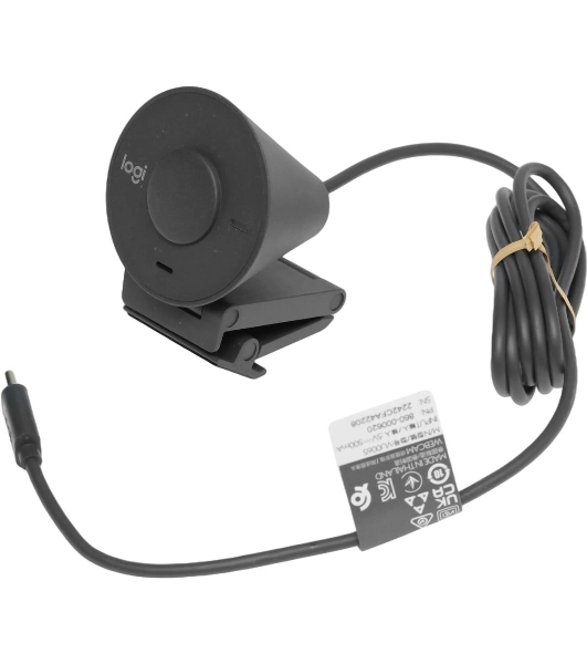 Веб-камера Logitech Brio 300 1920x1080, 30 кадр/с, USB Type-C, микрофон (шумоподавление), автоматическая фокусировка, автоосвещение, универсальное крепление