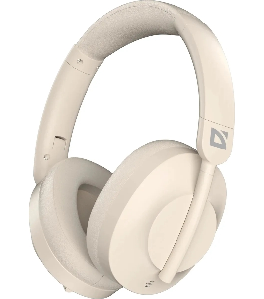 Беспроводные/проводные наушники Defender FreeMotion B485 бежевый, накладные, Bluetooth + проводной, складная конструкция, до 50 ч