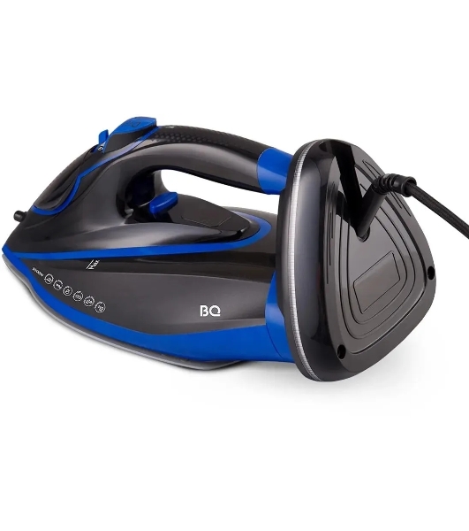 Утюг BQ SIC1003 черный/синий, 3000 Вт, 45 г/мин, 200 г/мин, 320 мл