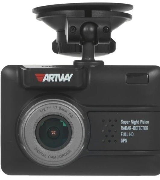 Видеорегистратор Artway MD-105, 2304x1296, 2.4', GPS, G-сенсор, GPS-информатор