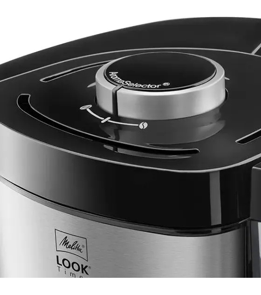 Кофеварка капельная Melitta Look V Therm Timer Black Filter черный/нержавеющая сталь, исп. кофе - молотый, 1.25 л, 1000 Вт