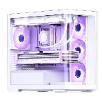 Корпус без блока питания JONSBO D300, Mini-Tower, TG, no fan, 2xUSB-A 3.2 + 1xUSB-C 3.2, mATX, mITX White, фото26