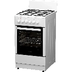 Плита комбинированная Darina 1E КМ241 321 W белый, конфорок 3 газовых и 1 электрическая, духовка 50 л, 50 см x 85 см x 60 см, фото3