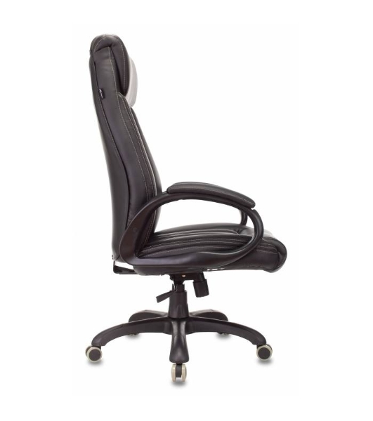 Кресло Бюрократ T-9922N Leather Venge Black черный, экокожа