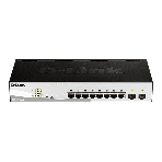 Коммутатор D-Link DGS-1210-08P/G3A, 8×1 Гбит/с PoE + 2×1 Гбит/с SFP, настраиваемый, фото 1