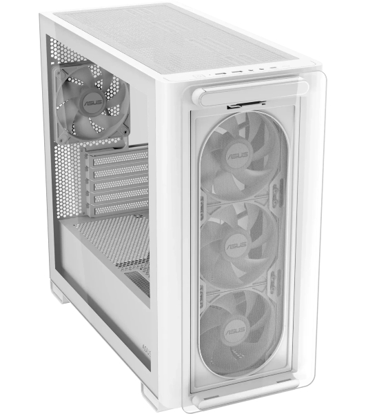 Корпус ASUS A23 Plus White, Mini-Tower, белый, 4 x 120 мм