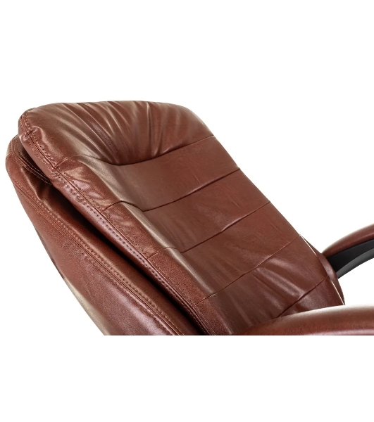 Кресло Бюрократ T-9950MSG-F/BROWN-PU коричневый, экокожа