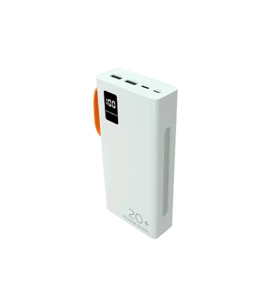 Портативный аккумулятор More choice (4620202550552) PB22-20 с кабелем 2USB 2.1A - 20000mAh белый