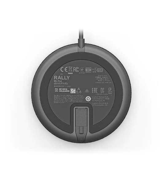 Микрофон Logitech Microphone for Rally Ultra-HD ConferenceCamMic Pod черный