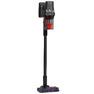 Пылесос вертикальный Deerma DEM-T50W серый/черный/красный, питание от аккумулятора, 420 Вт, уборка сухая, пылесборник 0.4 л