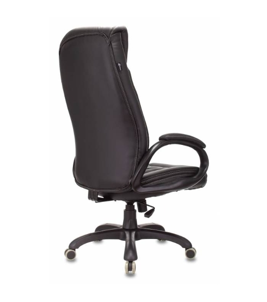 Кресло Бюрократ T-9922N Leather Venge Black черный, экокожа