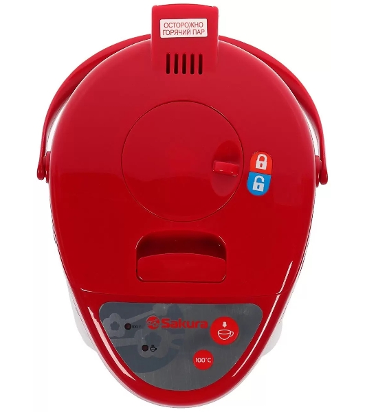 Термопот Sakura SA-336RS 5.0л металлик/красный