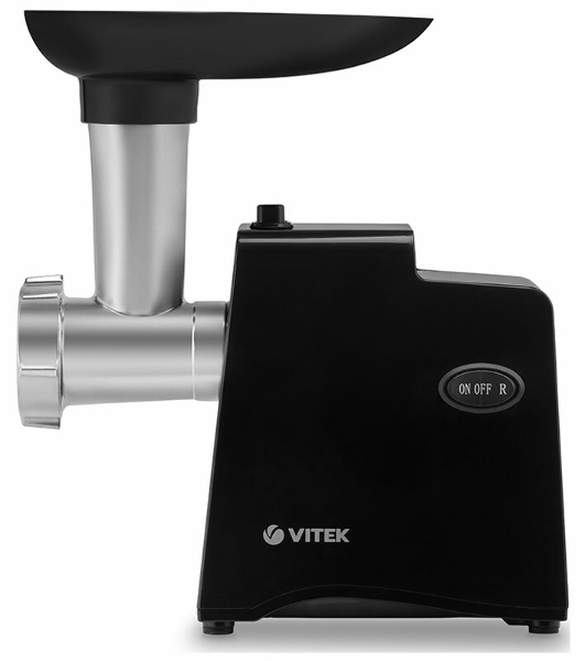 Мясорубка электрическая Metropolis Vitek VT-3644 черный, 2000 Вт, 1.8 кг/мин, реверс, насадки - 1