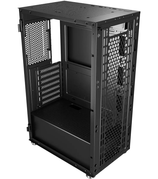 Компьютерный корпус Bloody BD-CC114 черный без БП ATX 8x120мм 1xUSB 2.0 1xUSB 3.0 audio bott PSU