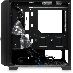 Компьютерный корпус без блока питания HSPD M340, Mesh Mid Tower, черный, TG, 0.5 SPCC, no fans, mATX, mITX, 165/350/200мм, 2x2.5', 2x3.5', 4xPCI, 1xUSB-A 3.0, 2xUSB-A 2.0, 415x220x410мм, фото5