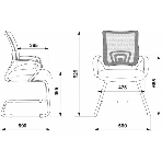 Кресло Бюрократ CH-695N-AV/B/TW-11 черный, экокожа, 120 кг, механизм качания, фото4