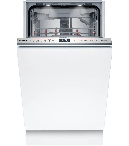 Встраиваемая посудомоечная машина Bosch SPV8ZMX06Q 45 см.с Zeolith,Time Light, SilencePlus; Класс A-А-A; уровень шума 42 дБ; 6 прогр.:Eco 50 °C, Auto 45-65 °C, Intensive 70 °C, 5 спец.функций: Remote Start, Shine & Dry, Hygiene+,