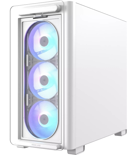 Корпус ASUS A23 Plus White, Mini-Tower, белый, 4 x 120 мм