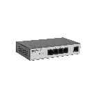 Коммутатор Unmanaged Switch 4x1000Base-T PoE, 1x1000Base-T, PoE Budget 60W, Long-range PoE up to 250m, metal case, фото2