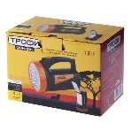 Фонарь светодиодный Трофи TSP19 прожекторный, аккумуляторный, кемпинговый походный ударопрочный водонепроницаемый, встроенный светильник, 2 режима, 19 LED, фото3