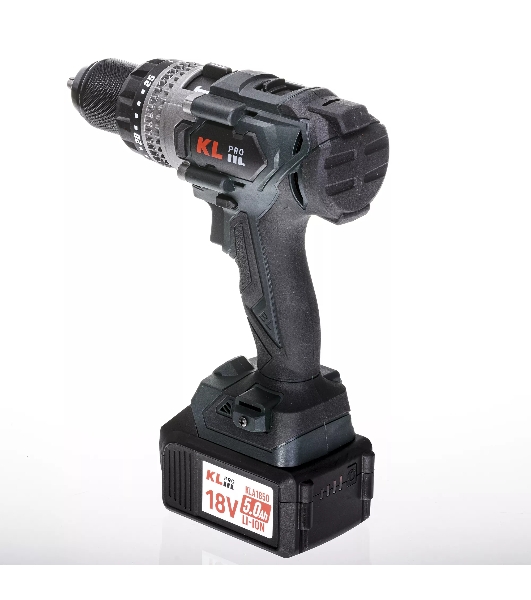 Дрель-шуруповерт Klpro KLDM18BHX-50, 18 В, 5 Ач, 150 Нм, бесщеточный, ударный