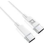 Кабель Defender USB F182 TypeC-TypeC 1м, 30 Вт, PD,TPE,белый, фото2