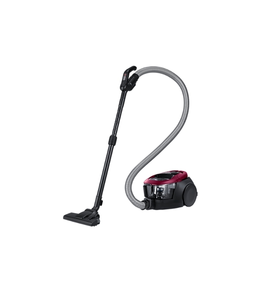 Пылесос Samsung VC18M31A0HP/EV бордовый/черный, 380/1800 Вт, уборка сухая, пылесборник контейнер 2 л