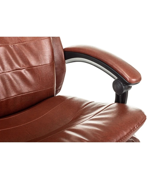 Кресло Бюрократ T-9950MSG-F/BROWN-PU коричневый, экокожа