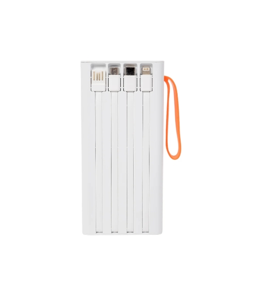 Портативный аккумулятор More choice (4620202550552) PB22-20 с кабелем 2USB 2.1A - 20000mAh белый