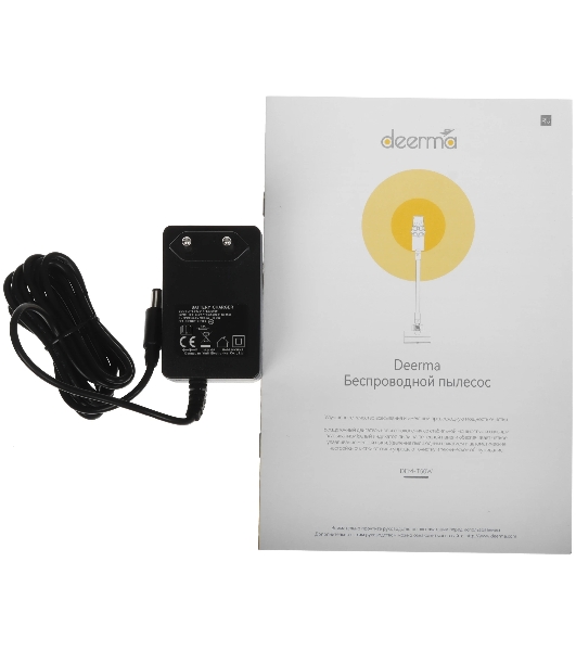 Пылесос вертикальный Deerma DEM-T50W серый/черный/красный, питание от аккумулятора, 420 Вт, уборка сухая, пылесборник 0.4 л
