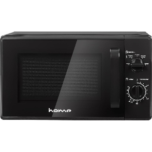 Микроволновая печь home HMM207DB черный, 20 л, 700 Вт, переключатели - поворотный механизм