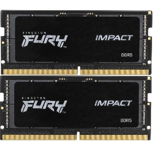 Оперативная память Kingston Fury Impact, DDR5, 64GB (2x32GB), 4800MHz, CL38, SO-DIMM