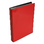 Папка с 80 прозрачными вкладками Бюрократ DeLuxe DLVBOX80RED A4, пластик, 0.7мм, красный в коробе, фото2