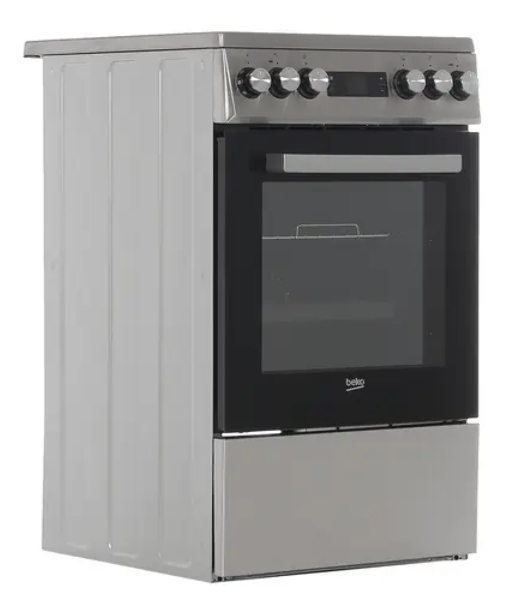 Плита электрическая Beko FSM57300GX черный, конфорок 4 шт, духовка 55 л, 50 см x 85 см x 60 см