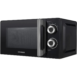 Микроволновая печь Hyundai HYM-M2054 черный/серебристый, 20 л, 700 Вт, переключатели - поворотный механизм