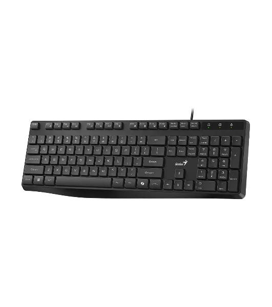 Клавиатура проводная Genius KB-117S Copilot бесшумная/шоколадные клавиши/USB/кабель 1.5м/черный (31300017402)