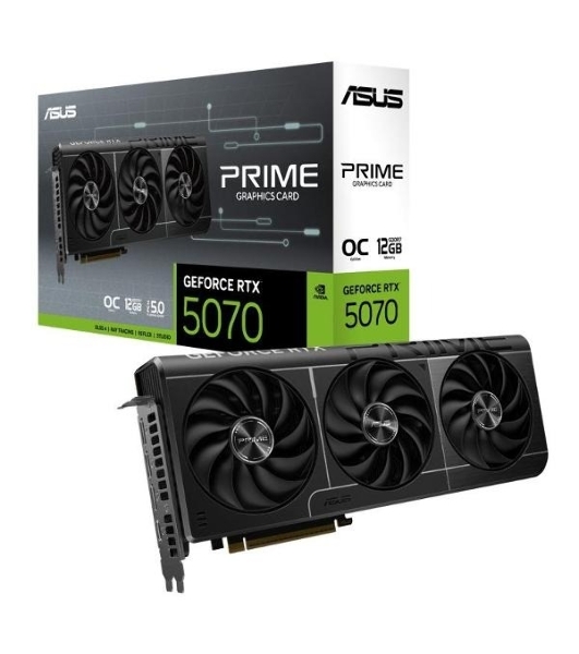 Видеокарта ASUS PRIME-RTX 5070-O12GRTX 5070,HDMIx1,DPx3,12G,D7; 90YV0M10-M0NA00