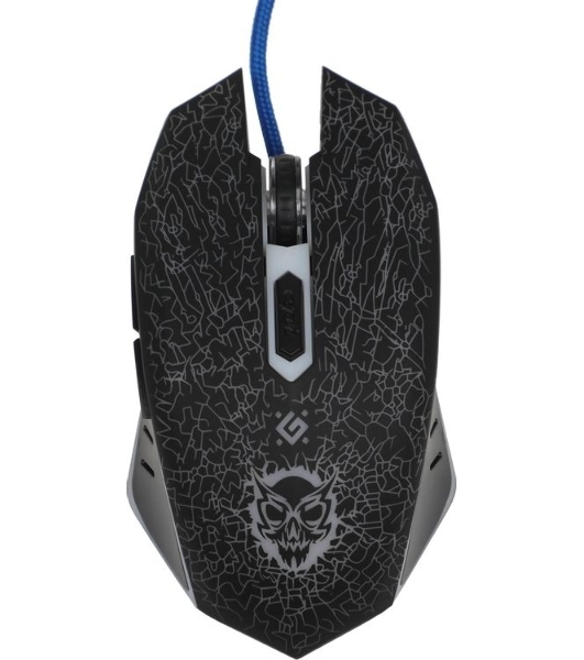 Мышь проводная Defender Shock GM-110L черный, 3200 dpi, USB, кнопки - 6