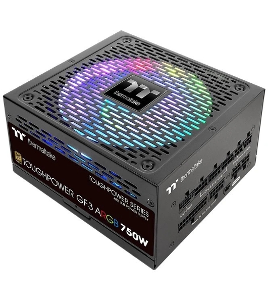 Блок питания Thermaltake Toughpower GF3 ARGb (PS-TPD-0750F4FAGE-1), 750Вт, 80 PLUS Gold, 140мм, модульный, черный