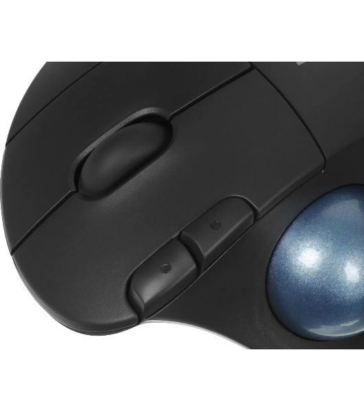 Трекбол Logitech M575S черный оптическая 2000dpi беспров. BT/Radio USB2.0 (910-007035)