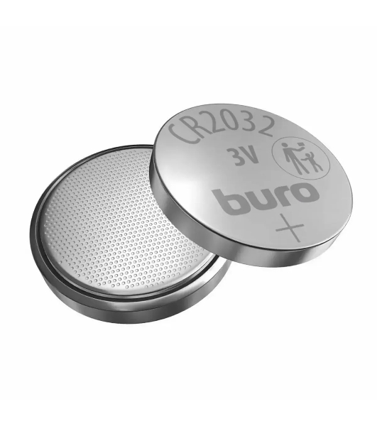 Батарея Buro Lithium CR2032 (1шт) блистер, 3 В