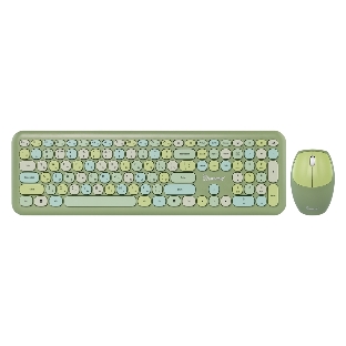 Комплект клавиатура+мышь Smartbuy 666395AG беспроводной, USB, 1000 DPI, зелёный