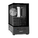Компьютерный корпус Minitower ExeGate i3 SEA LE-NPX650 (mATX, БП 650NPX, 1хUSB+1хUSB 3.0, HD аудио, черный, передняя и боковая панели - закаленное стекло), фото 1