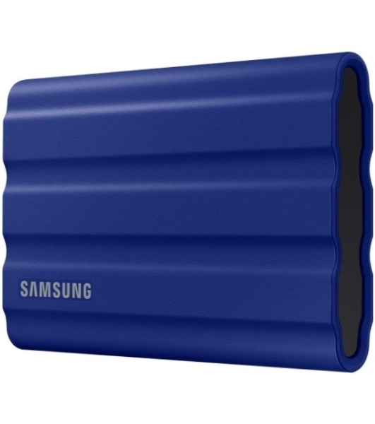 Внешний SSD Samsung T7 Shield, 2TB, USB 3.2 Gen 2 Type-C, R/W 1050/1000, синий